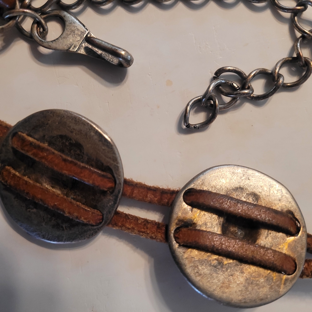 Blue and Brown Turquoise Stone Bracelet - Picture 11 of 14